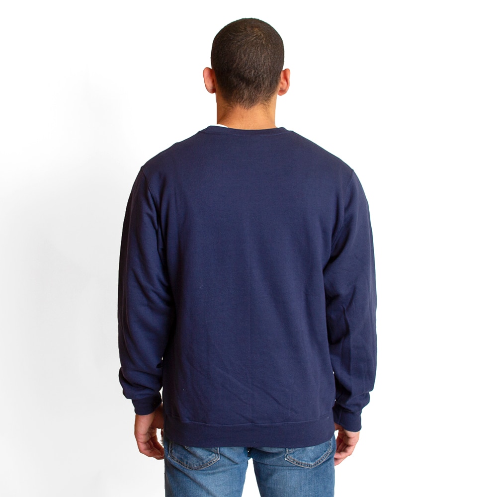 Casual Wear, McKenzie SewOn, Blue, Pullover, Cotton Blend, Men, College, Fleece, Sweatshirt, 318882